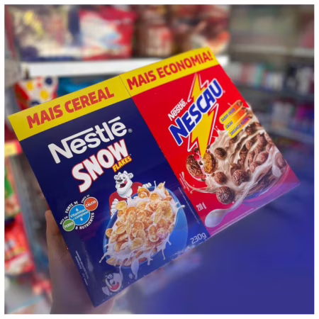 Kit Cereal Matinal Chocolate Nescau 210g + Snow Flakes 230g Mais Economia