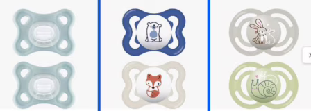 Kit com 2 Chupetas MAM com caixa esterilizada