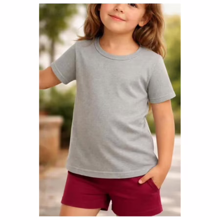 Kit Com 3 Camisetas Infantis Básicas De Algodão