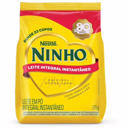 Leite em Pó Instantâneo Integral Ninho Sachê 575g