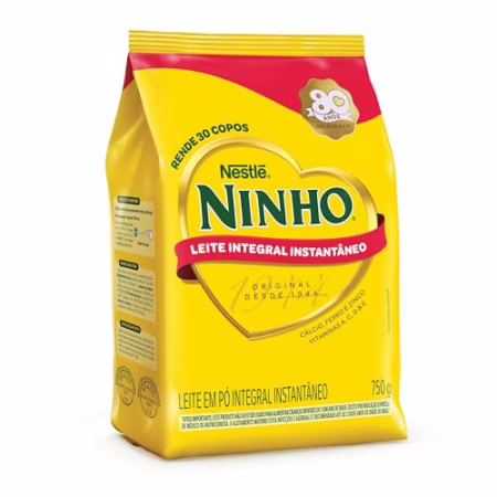 Leite em Pó Instantâneo Integral Ninho Sachê 750g