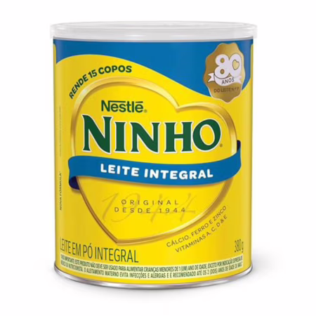 Leite em Pó Integral Ninho 380g • A