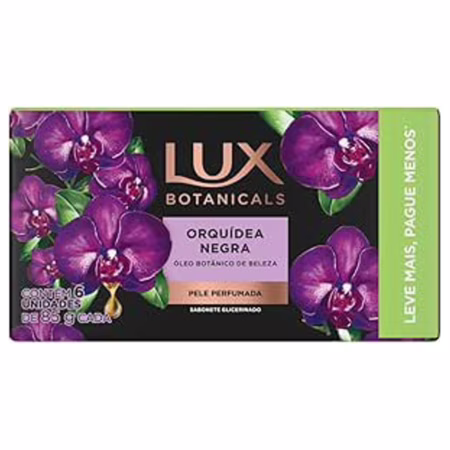 Lux Pack Sabonete em Barra Botanicals Orquídea Negra 6 Unidades de 85g