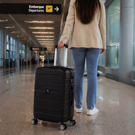 Mala de viagem 23kg média Londres Swiss Move Preto