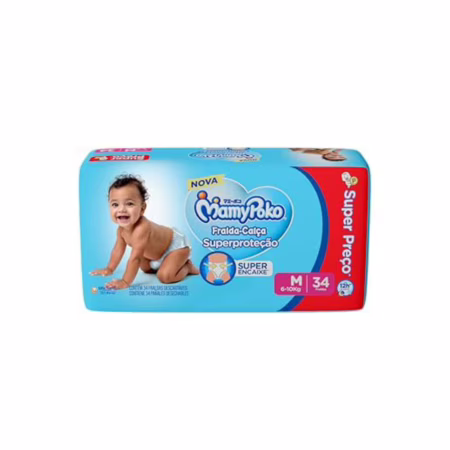 MamyPoko Fralda-Calça Superproteção M 34 Unidades