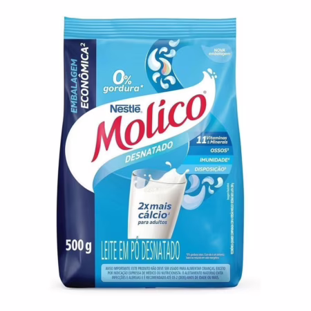 Molico Leite em Pó Desnatado Total Cálcio 500 g
