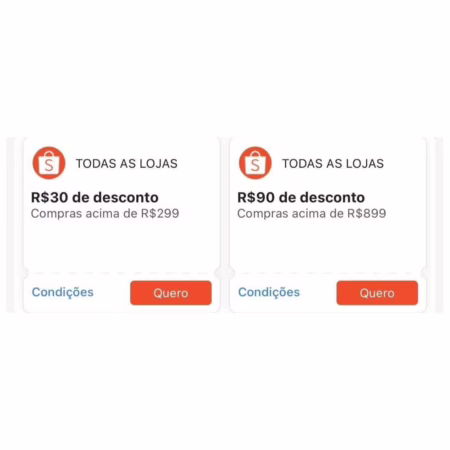NOVOS CUPONS SHOPEE