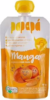Papapá Papinha Orgânica de Frutas, Sem Açúcar Adicionado com Ingredientes Naturais, 100g - 3 Opções de sabores