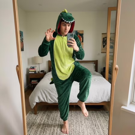 Pijama Macacão Dino