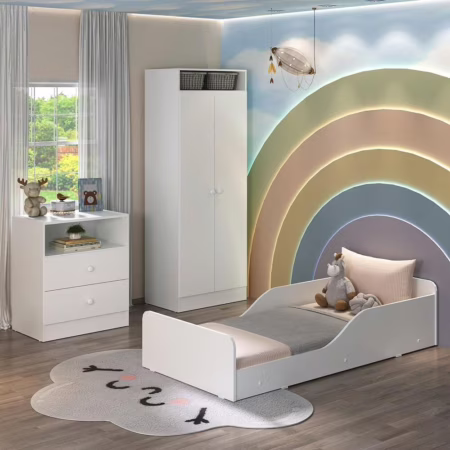 💎 Quarto Infantil Completo Liz Multimóveis Branco