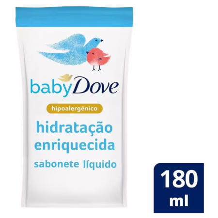 Refil Sabonete Líquido Baby Dove Hidratação Enriquecida 180ml