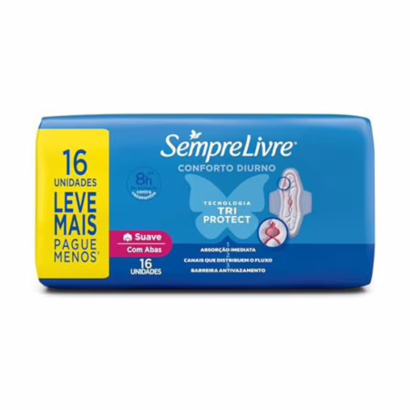 Sempre Livre Absorvente Externo Plus Suave 16un