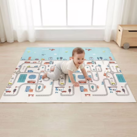 Tapete Tatame Infantil Emborrachado Carrinho