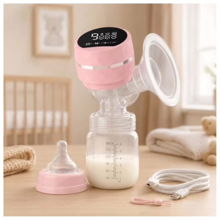 Tira Leite Materno Elétrica Premium Portátil Silenciosa LED USB 9 Níveis Sem Dor BPA Free (Cores Variadas)