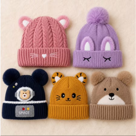 Touca Gorro Frio Inverno Infantil Forrado