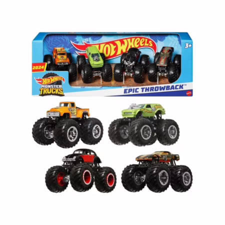 Veículo Monster Trucks Hot Wheels 4 Carros