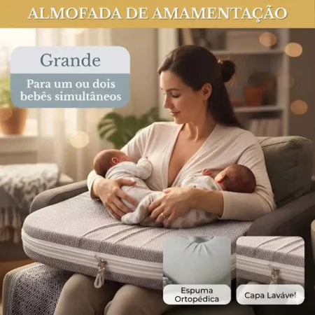 🛍 Almofada Ortopédica Para Amamentação