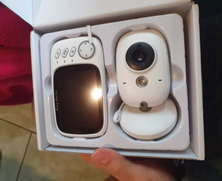 Babá Eletrônica Video Baby Noturna Sem Fio Recarregável Branco Estary Shop