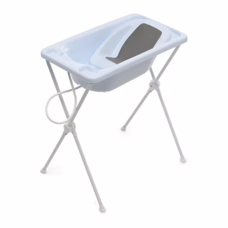 Banheira de Bebê com suporte Dobrável Galzerano - Acqua Trio 20L - Azul