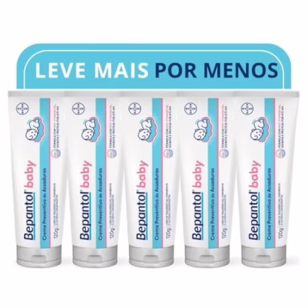 🛍️Bepantol Baby Pomada Assadura Bebe, Hipoalergênica, Kit 5 Unidades 120g