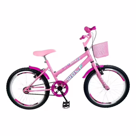 Bicicleta Infantil Aro 20 Feminina + Aro Aero + Cesta