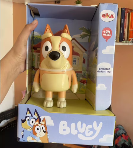 😍 Boneca Bingo Elka, 21 cm, Bluey, Boneco