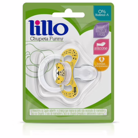 Chupeta Funny Animais Silicone Anatômico Tamanho 2 Lillo