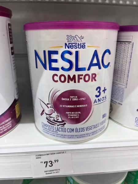 Composto Lácteo Nestlé Neslac Comfor 800g