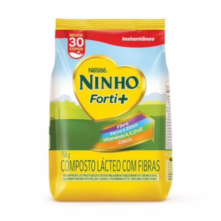 Composto Lácteo, Nestlé, Ninho Forti+, Pacote, 750g