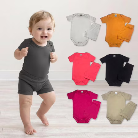 🛍️ Conjunto Body + Shorts Unissex (RN a 3 Anos)