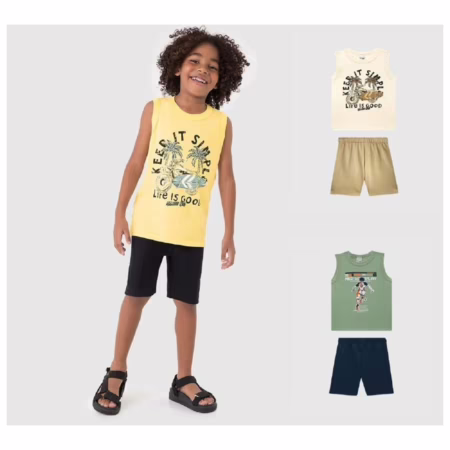 Conjunto Em Moletinho Malwee Kids  (Tam. 4 ao 16) varias opções de cores