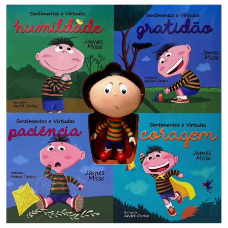 Conjunto - Sentimentos e Virtudes + Boneco Raiva