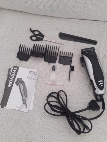 Cortador de Cabelos Hair Stylo Mondial Preto/Prata CR-02 127V