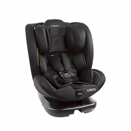 Cosco Kids, Cadeirinha Evolutty 360 X, 0 a 36kg, com Giro 360º e Isofix, Preto