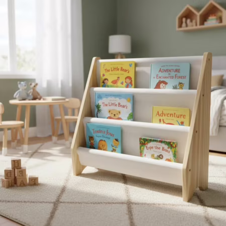 Estante De Livro Infantil Montessori Mini Rack Organizador