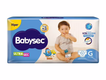 Fralda Babysec Ultrasec G 60 Unidades