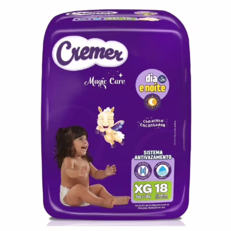 Fralda Cremer Magic Care XG com 18 Unidades