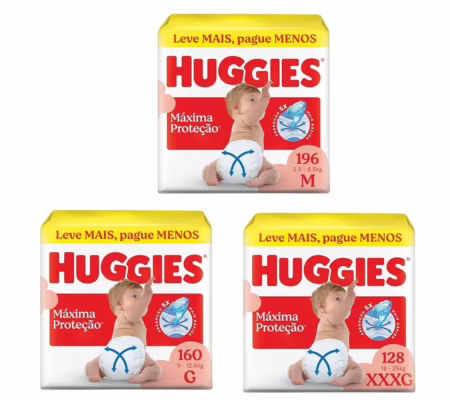Fralda Huggies Supreme Care M ao XXXG
