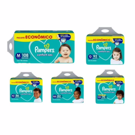 Fralda Pampers Confort Sec • A