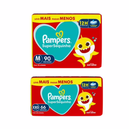 Fralda Pampers Supersequinha