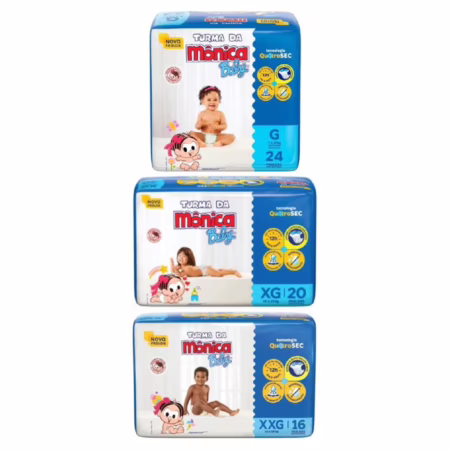 Fralda Turma da Mônica Baby Jumbo