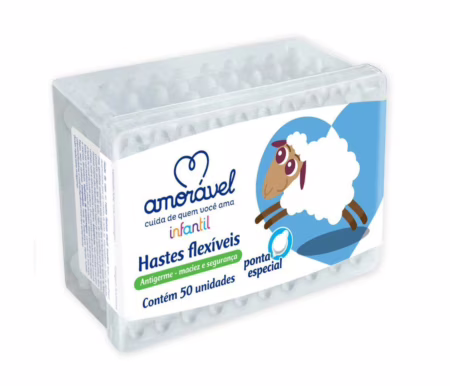 Hastes Flexíveis Amorável 50 Unidades