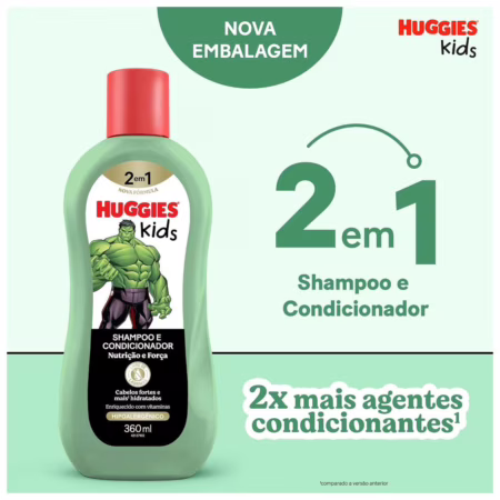 Huggies Shampoo Kids Nutrição e Força 360ml