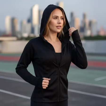 Jaqueta Esportiva Com Capuz, Roupa Fitness, Academia Dry Fit