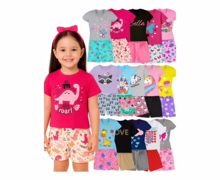 Kit 5 Conjuntos (Tam. 1, 2, 6 e 8)
