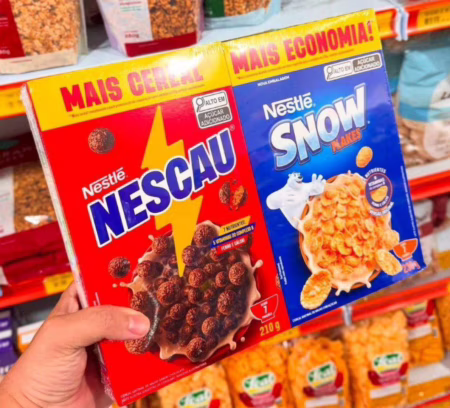 🚨 Kit Cereal Matinal Chocolate Nescau 210g + Snow Flakes 230g Mais Economia