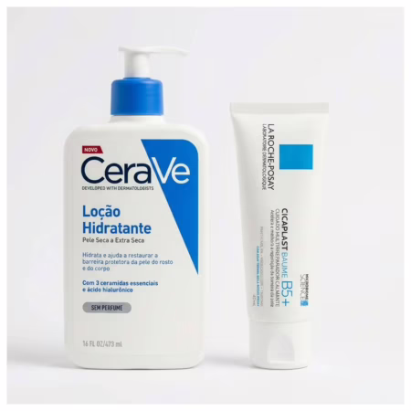 Kit Skincare Hidratante + Reparador: Cerave 473ml + La Roche-posay Cicaplast 40ml