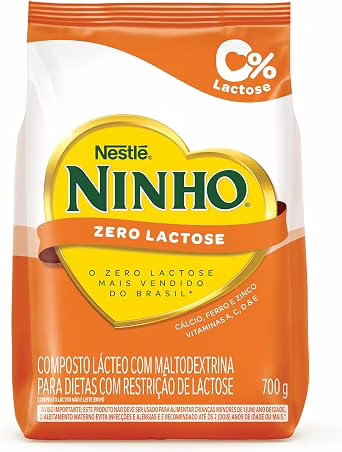 Leite em Pó NINHO Zero Lactose Sachê 700g