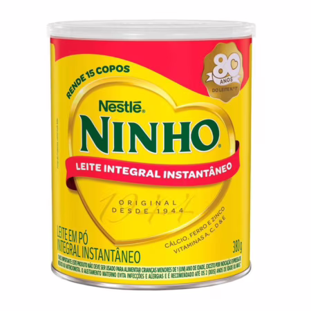 Leite Pó Instantâneo Integral Ninho Lata 380g
