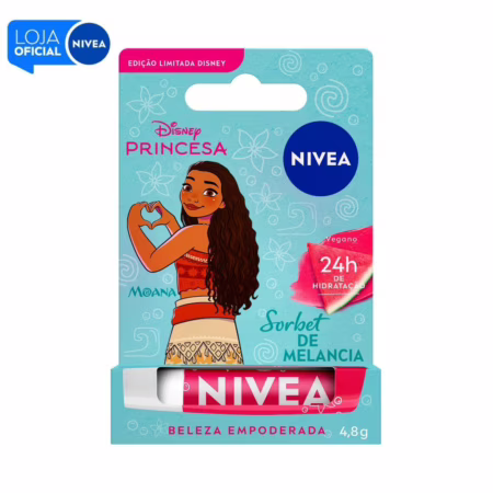NIVEA Hidratante Labial Disney® Moana Sorbet de Melancia 4,8g